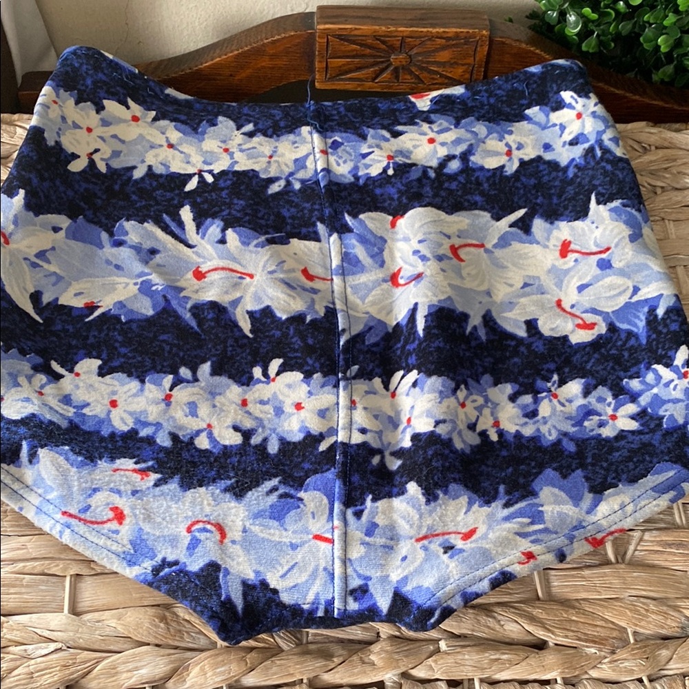 Vintage 1960s Floral Blue High-Waist Bikini Set - Picture 11 of 16